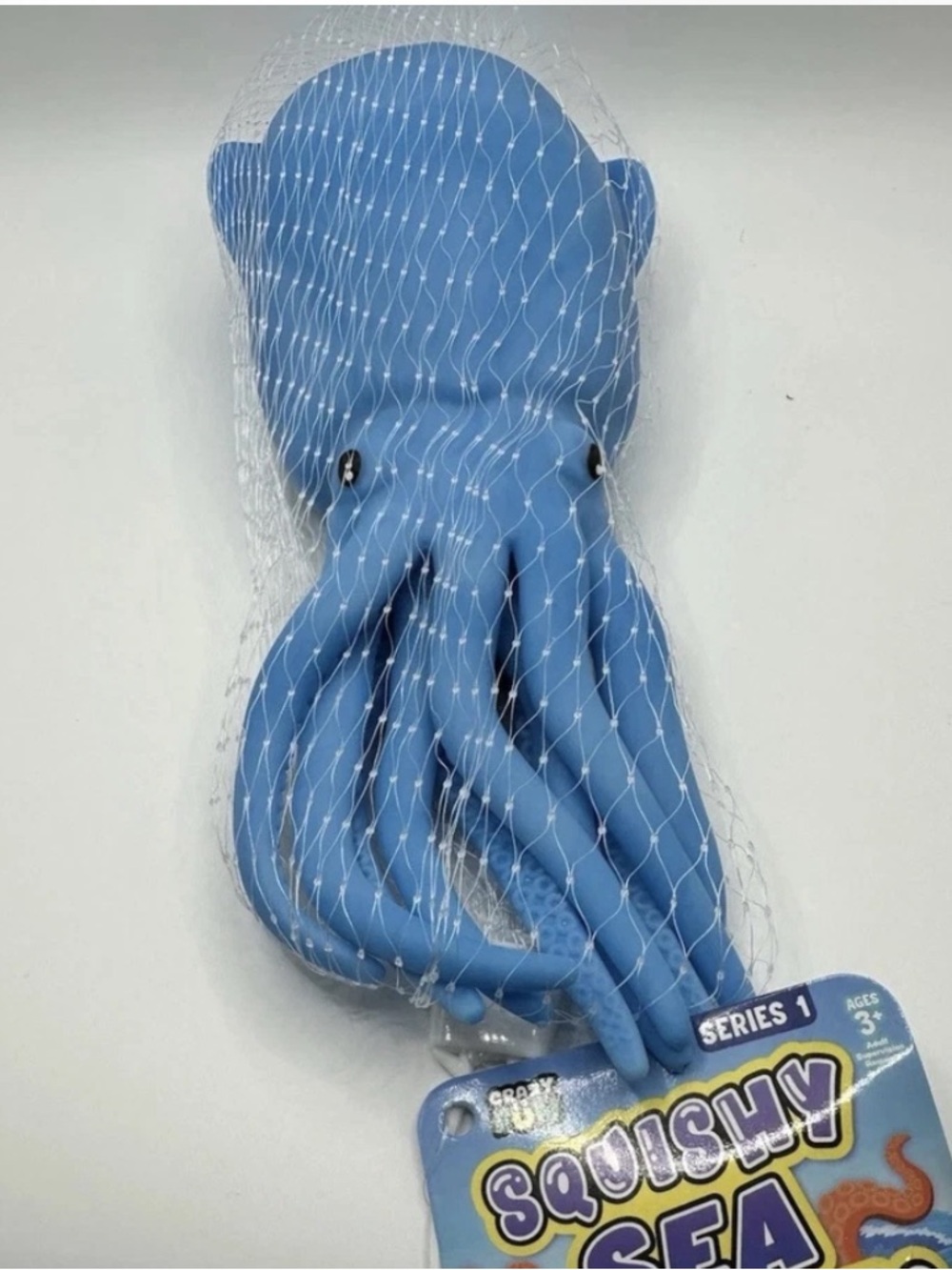Blue Squid Toy Squeezy Sea Creatures Toy
